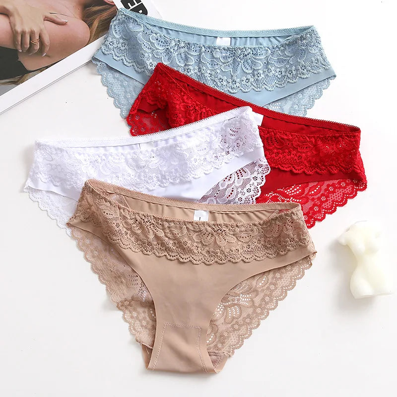 INTIMO SECRETS 3PCS Lace Shaper Panties – Plus Size Women 2XL Lingerie