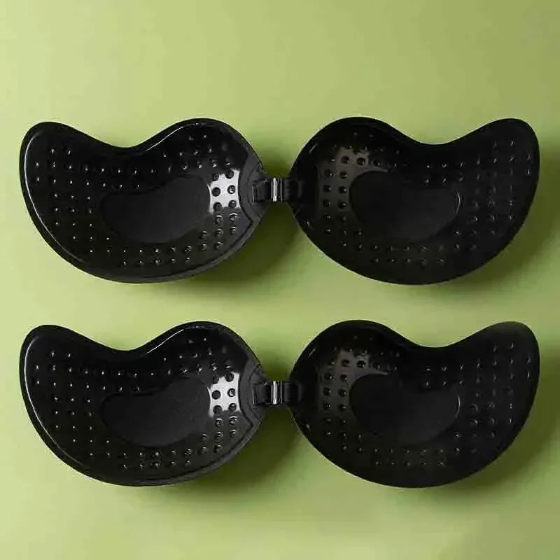 INTIMO SECRETS Mango-Shaped Silicone Nipple Covers – Self-Adhesive Invisible Push-Up Strapless Bra