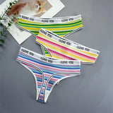 INTIMO SECRETS 3PCS Cotton Thongs – Soft Low-Rise G-String Underwear for Women