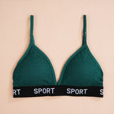 INTIMO SECRETS Dot Lace Push-Up Bralette – Wireless V-Neck Women’s Bra