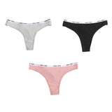 INTIMO SECRETS Cotton Soft Thong – Seamless Low-Rise Underwear for Women