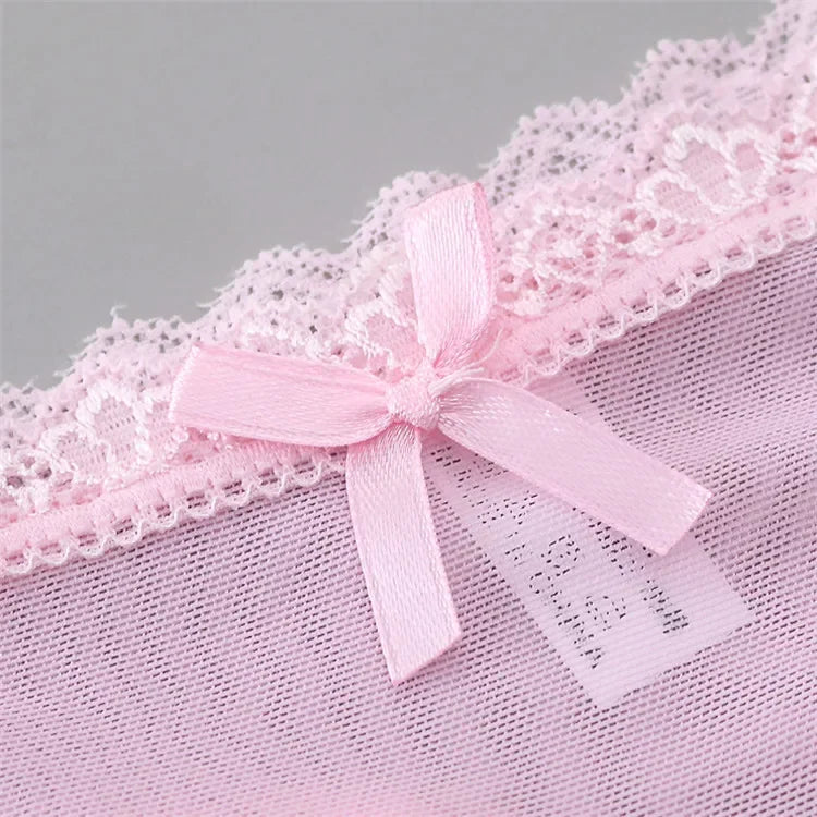 INTIMO SECRETS Women’s Summer Lace Thong – Low-Waist, Hollow-Out, Seamless & Breathable Panties