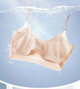 INTIMO SECRETS Ultra-Thin Seamless Padded Bra – Ice Silk, Push-Up, Small Chest