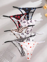 INTIMO SECRETS 7-Pack Seamless Low-Waist Thong Panties for Women