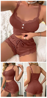Women Pajama Sets Pijama Pajamas Woman Summer Set Sexy Women Sleepwear for Sleeping Women's Trousers Sleep Lounge Underwear