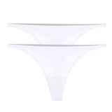 INTIMO SECRETS Bamboo Silk Seamless Thongs – Sexy V-Waist Antibacterial G-String & Breathable Soft Lingerie