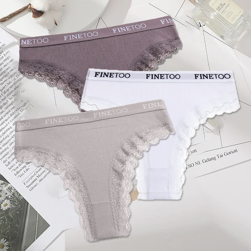 INTIMO SECRETS 3-Pack Cotton Brazilian Panties – Low Rise Plus Size Women