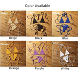 INTIMO SECRETS Women’s Hand-Crochet Bikini Set – Sexy Bohemian Beach Swimwear, Cotton Sportswear Accessories