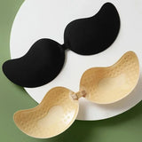 INTIMO SECRETS Women’s Invisible Push-Up Bra – Self-Adhesive Silicone Backless Strapless Bra