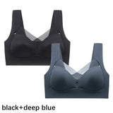 INTIMO SECRETS Plus Size Wireless Push-Up Bra – Seamless Lace Comfort