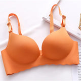 Sexy Push Up Bra Corset Wireless One-Piece Breathable Underwear Gathered Uphold Bra Set for Women Lingerie Seamless Bralette