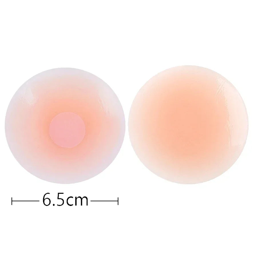 2pcs Silicone Nipple Cover Lift Up Bra Sticker Adhesive Invisible Bra Breast Pasty Women Chest Petals Reusable Strapless Bras