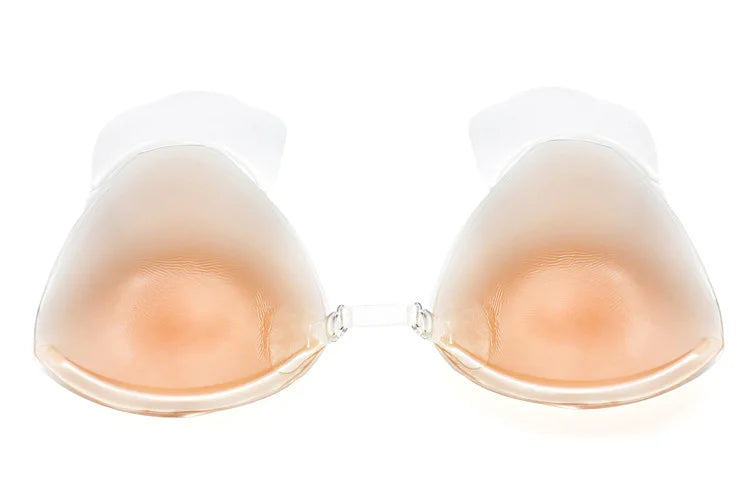 INTIMO SECRETS Women’s Silicone Adhesive Bra – Invisible Strapless Push-Up Chest Stickers & Bralette
