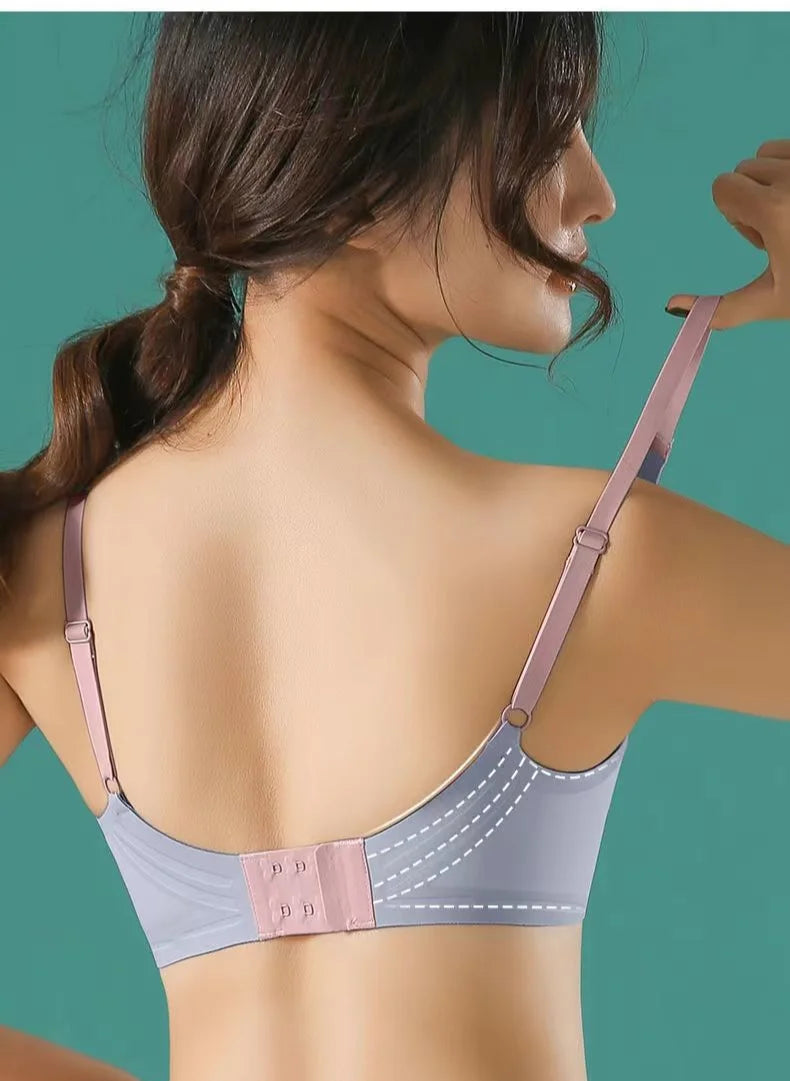 BH No Trace Top Women's Underwear No Steel Ring Pure Desire Comfortable Upper Support Sling Adjustable Beauty Back Bra for women