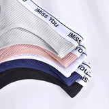 INTIMO SECRETS 3-Pack Women’s Cotton Thongs – Low-Waist, Soft & Comfortable G-String Panties