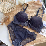 INTIMO SECRETS Women’s Lace Push-Up Bra – Small Bust Anti-Sag Active Bra