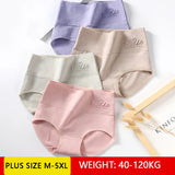 INTIMO SECRETS 4PCS High Waist Cotton Panties – Plus Size Women’s Lingerie