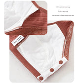 INTIMO SECRETS Women’s Cotton Front-Clasp Vest Bra – Wire-Free Comfort for Middle-Aged Women