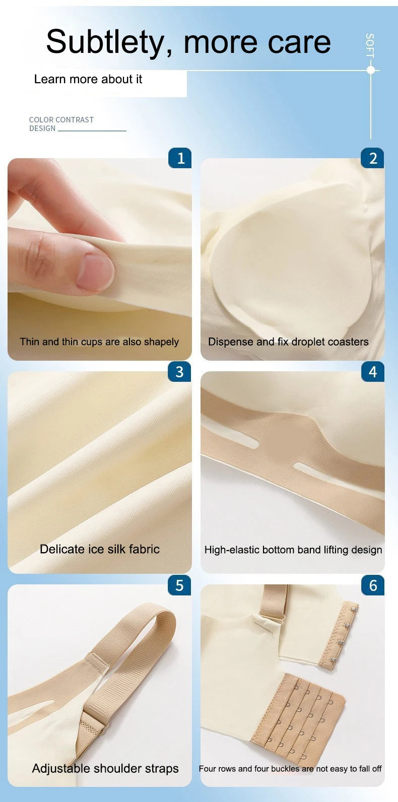 INTIMO SECRETS Plus Size Super Gather Push-Up Bra – Soft Seamless Support