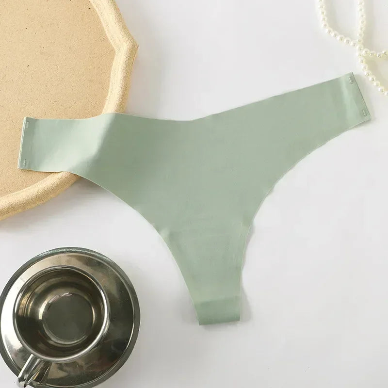 INTIMO SECRETS Ice Silk Thong – Sexy G-String, Low Waist, Seamless Comfort