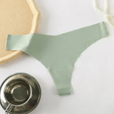 INTIMO SECRETS Ice Silk Thong – Sexy G-String, Low Waist, Seamless Comfort