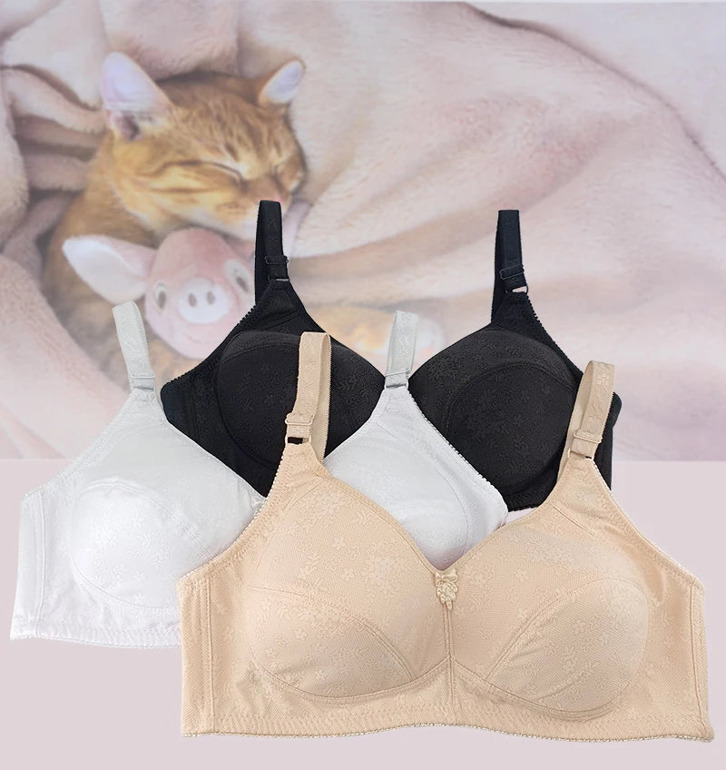 INTIMO SECRETS Plus Size Wireless Full-Coverage Bra – Soft & Breathable