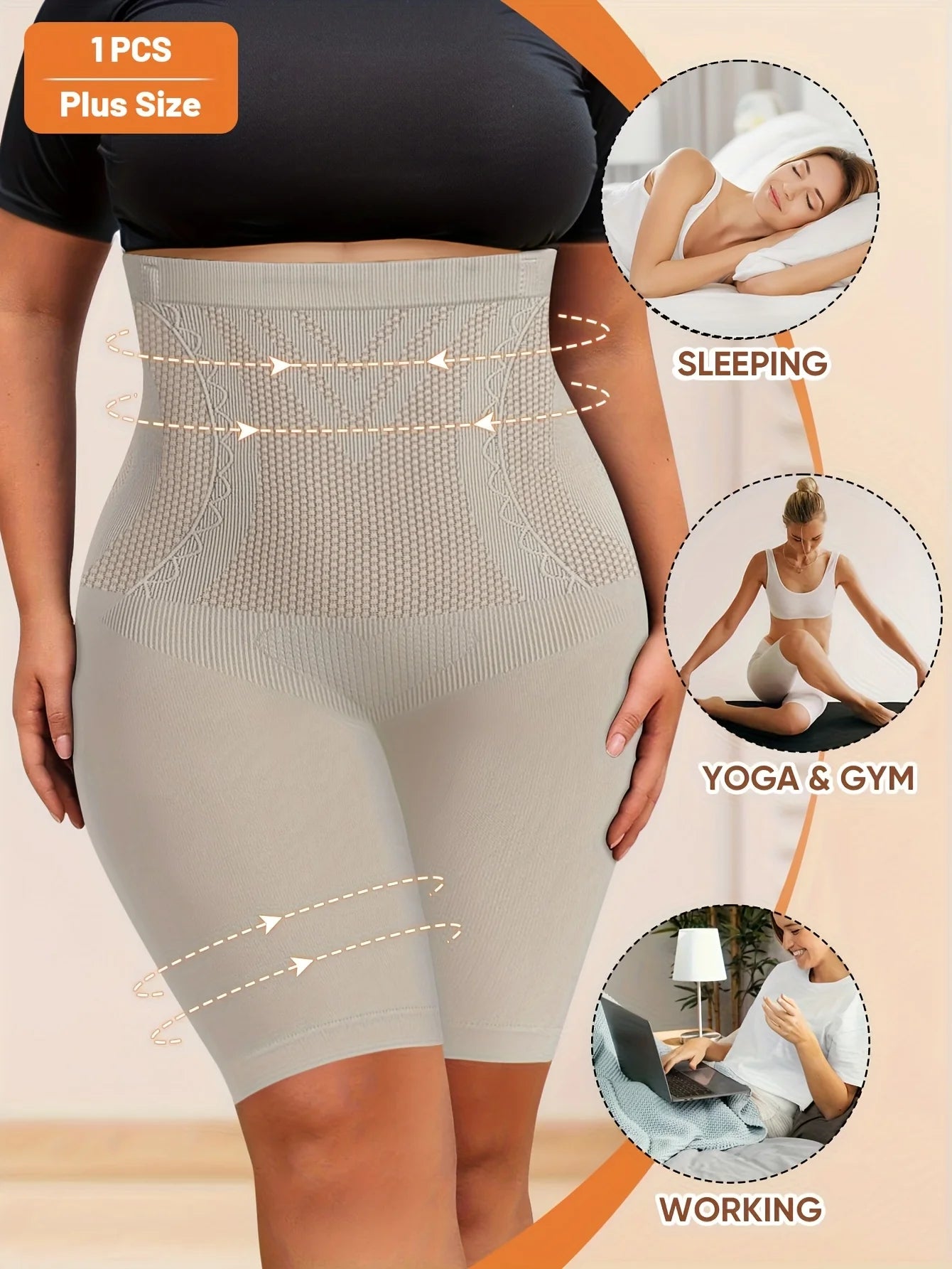 INTIMO SECRETS High-Waist Seamless Panties – Plus Size Women 5XL-11XL