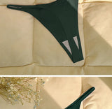 INTIMO SECRETS Ruffles Seamless Thong – Invisible T-Back Underwear for Women