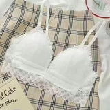 Front Button Wireless Bralette for Women – Lightweight Push-Up Comfort Bra