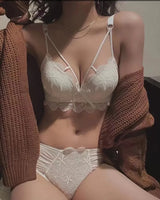 INTIMO SECRETS Women’s Lace Push-Up Bra – Small Bust Anti-Sag Active Bra