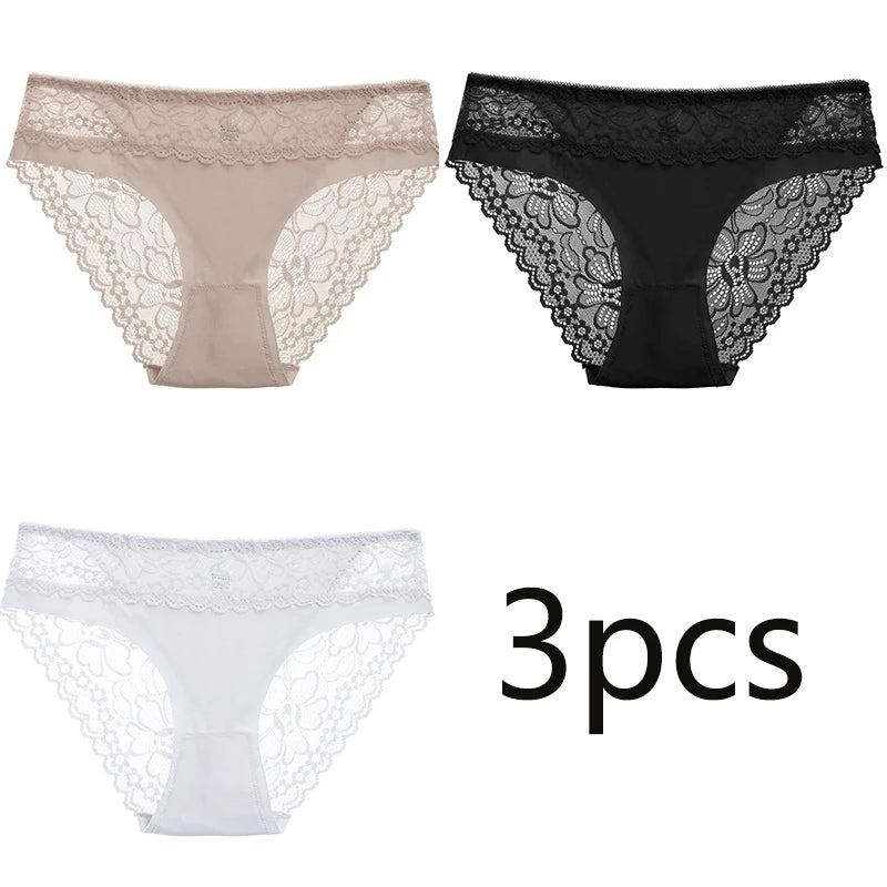 INTIMO SECRETS 3PCS Lace Shaper Panties – Plus Size Women 2XL Lingerie