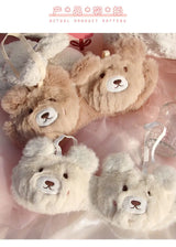 Japanese Cute Girl Plush Underwear Autumn And Winter Japanese Bra Set Without Underwire Warm