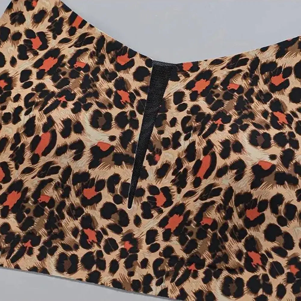 INTIMO SECRETS Leopard Print Wireless Minimizer Bra – Anti-Sag, Large Bust Support
