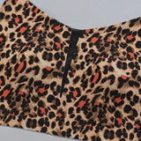 INTIMO SECRETS Leopard Print Wireless Minimizer Bra – Anti-Sag, Large Bust Support