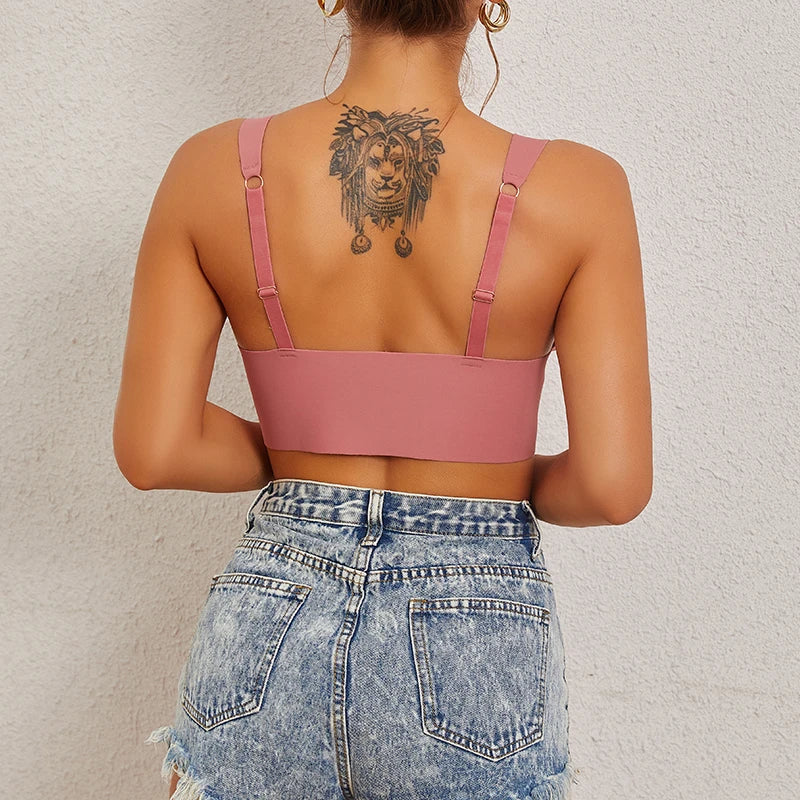 INTIMO SECRETS Front Buckle Shaper Bra - Smoothing Wide Band Plus Size