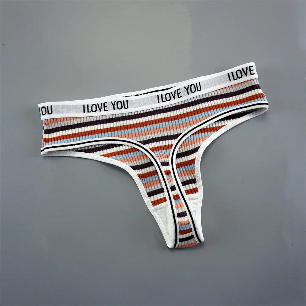 INTIMO SECRETS 3PCS Cotton Thongs – Soft Low-Rise G-String Underwear for Women