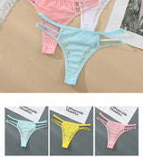 INTIMO SECRETS Transparent Hollow-Out G-String – Traceless Sexy Thong with Cotton Crotch