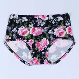 INTIMO SECRETS High Waist Floral Panties – Soft Plus Size Women Lingerie