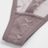 INTIMO SECRETS 2PCS Mesh Thongs – Transparent Seamless G-String Underwear for Women S-XL