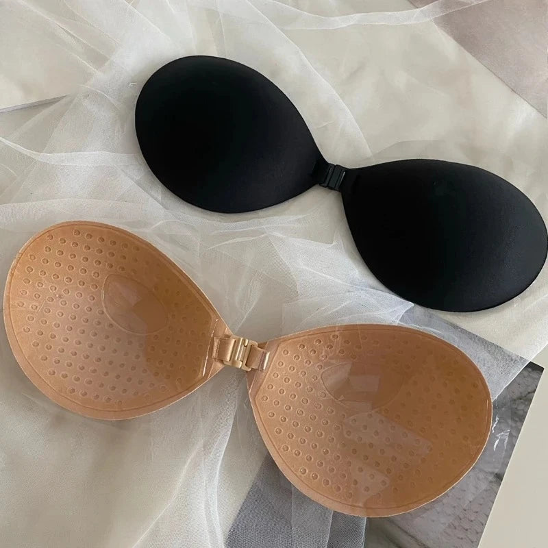 2025 New Women Summer Chest Stickers Lift Up Nude Bra Self Adhesive Bra Invisible Cover Bra Silicone Pad Sexy Strapless Breast