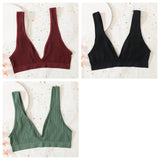 INTIMO SECRETS 3-Piece Push-Up Bra Set – Deep V, Low Back, Seamless Solid Color