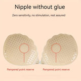 Adhesive Push Up Bra with Invisible Straps for Backless Outfits Silicone Nipple Bra Reusable Strapless Nipple Tape