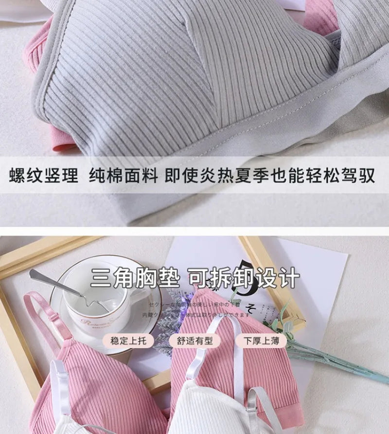 INTIMO SECRETS Women’s Triangle Cup Yoga Sports Bra – Adjustable Beauty Back Vest