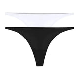 INTIMO SECRETS Bamboo Silk Seamless Thongs – Sexy V-Waist Antibacterial G-String & Breathable Soft Lingerie