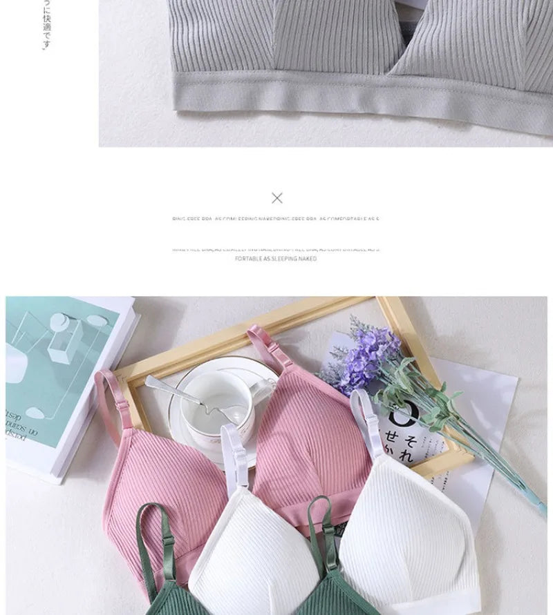 INTIMO SECRETS Women’s Triangle Cup Yoga Sports Bra – Adjustable Beauty Back Vest