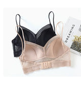 INTIMO SECRETS U-Shaped Backless Lace Bra – Wireless Invisible Lingerie