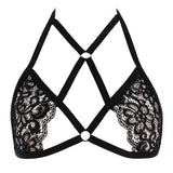 Sexy Lace Women's Bra Lingerie Fashion Push Up Female Bralette Top Adjustable No-Slip Female Bra Perspective Women Underwear