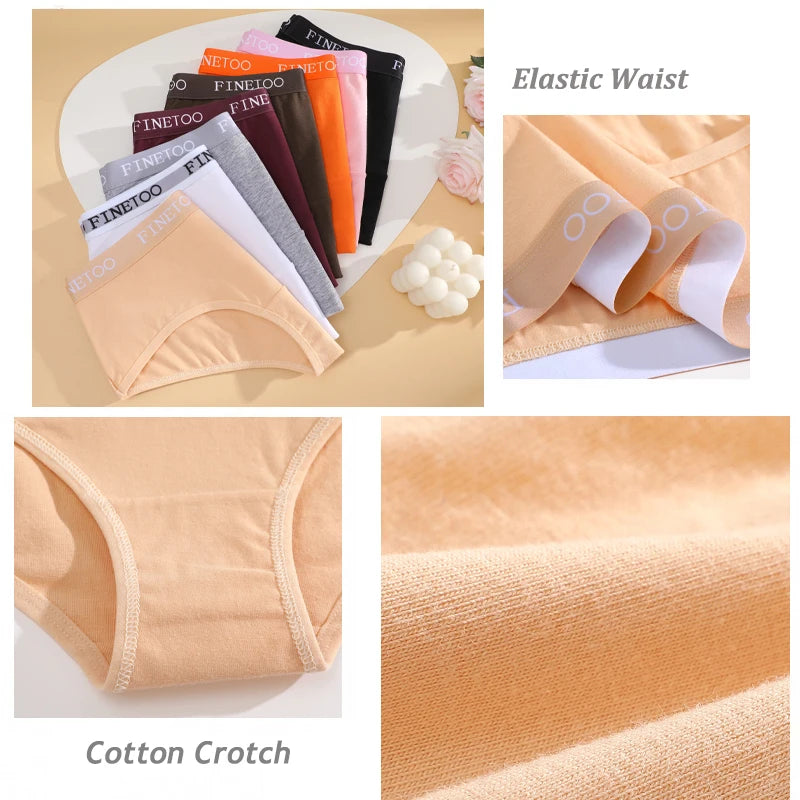 INTIMO SECRETS 3PCS Women’s Cotton Seamless Briefs – Plus Size Low-Waist Panties (S-XXL)