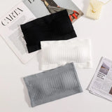 M-XL Seamless Tube Tops Women Strapless Crop Top Female Bandeau Bra Ribbed Sports Underwear Invisible Intimates Summer Bra