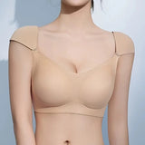 INTIMO SECRETS Seamless Invisible Bra – Supportive Comfort for Large Breasts & Small Shoulders with Removable Pads